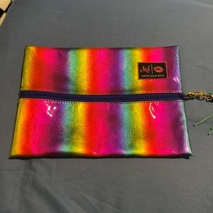 Small Rainbow Metallic Makeup Junkie Bag